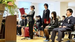 2024年度（令和6年度）第9回卒業式・雲外蒼天「前程万里・前途洋々」大和高田市・市民交流センター・コスモスプラザ2025-488