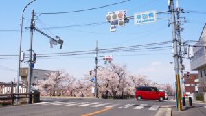 大和高田市・市役所通り「高田橋交差点」自動車送迎・交通アクセス・車で5分（御所市・五條市方面）2025-81