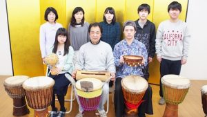 アフリカンドラム体験学習「ジェンベ・アフリカの響」2017-1
