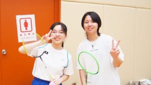 保健体育・体育実技「バドミントン・インディアカ」2024-174