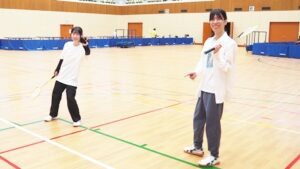 保健体育・体育実技「バドミントン・インディアカ」2024-357