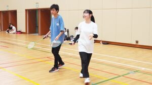 保健体育・体育実技「バドミントン・インディアカ」2024-363