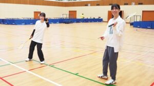 保健体育・体育実技「バドミントン・インディアカ」2024-370