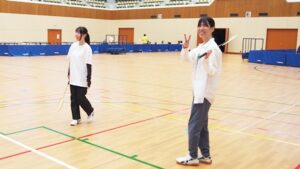 保健体育・体育実技「バドミントン・インディアカ」2024-371