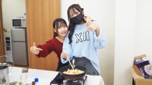 家庭総合・調理実習「ビーフシチュー・スティックサラダ・デコレーションケーキ」（Part2）2024-540