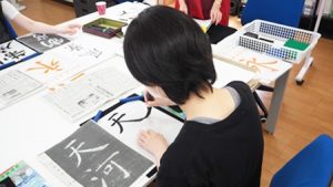 芸術・書道実習「臨書編」2022-22