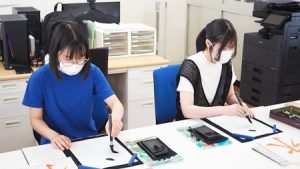 芸術・書道実習「臨書編」2022-9