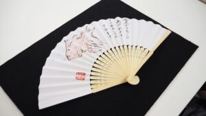 夏の芸術書道実習「オリジナル団扇で初めてのお茶会」完成編2024-162