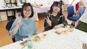 家庭総合・調理実習『什景涼麺・白玉入りフルーツポンチ』夏の中国料理2025-158