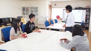 前期授業開始・保健体育・スポーツ理論「卓球」2018-2
