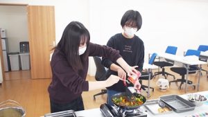 家庭総合調理実習・今回はイタリアン！野菜のパスタ2020-37