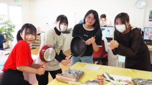 家庭総合・調理実習「芙蓉蟹・涼伴海蜇」第二班2024-306