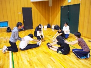 保健体育・体育実技「卓球」橿原市曽我川緑地体育館2018-056