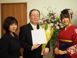 第1回卒業式・2016年度（平成28年度）「創立記念・第1期卒業生」謝恩会・記念色紙2016-101