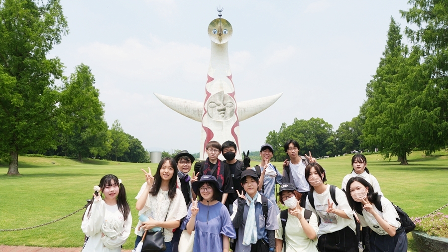 奈良甘樫高等学院・通信制高校サポート校|校外学習・万博記念公園「岡本太郎・太陽の塔」EXPO'70