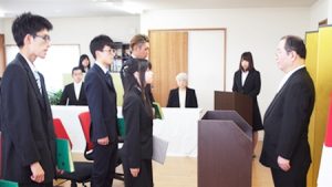 第2回卒業式・2017年度（平成29年度）卒業式の華卒業生代表答辞2017-525