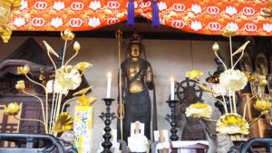 真言宗・妙音山「長谷本寺」本尊の十一面観世音菩薩立像・脇侍の兜跋毘沙門天立像・大和高田市・奈良県指定文化財2024-81