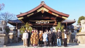 新春恒例「書初めと初詣」大和高田市・氏神・天神社2024-61