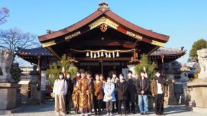 新春恒例「書初めと初詣」大和高田市・氏神・天神社2024-97