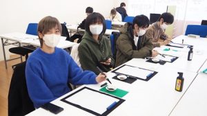 芸術書道実習・新年の書初め2023-112