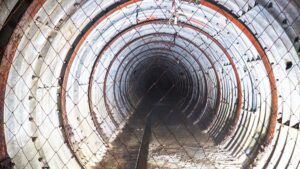 夏季校外学習「亀の瀬地すべり歴史資料室・インフラツーリズム」旧大阪鉄道亀瀬隧道・プロジェクションマッピング2024-162