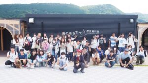 夏季校外学習「亀の瀬地すべり歴史資料室・インフラツーリズム」旧大阪鉄道亀瀬隧道・プロジェクションマッピング2024-40