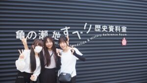 夏季校外学習「亀の瀬地すべり歴史資料室・インフラツーリズム」旧大阪鉄道亀瀬隧道・プロジェクションマッピング2024-43