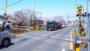 大和高田市有井・学院前・奈良県道132号線・近鉄大阪線とJR和歌山線の二重踏み切り132-180