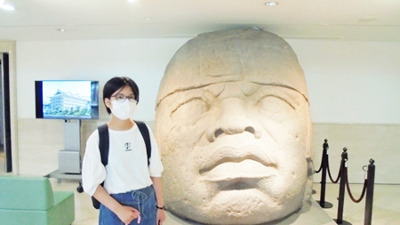 オープンキャンパス｜これは個人的にも好き！天理大学・天理参考館のメソアメリカ・オルメカ文明の巨石人頭像