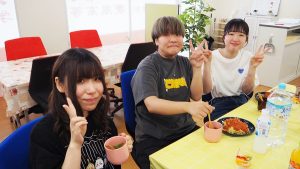 夏の家庭総合・調理実習「パスタ＆ヨーグルトゼリー」2023-124