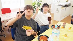 夏の家庭総合・調理実習は「トマトソースパスタ＆ころころ野菜のスープ＆ヨーグルトゼリー」です2023-222