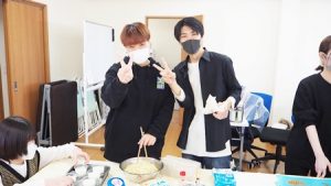 家庭総合・調理実習「中華涼麺&フルーツのミルクババロア」2022-51