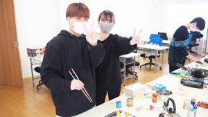家庭総合・調理実習「中華涼麺&フルーツのミルクババロア」2022-72