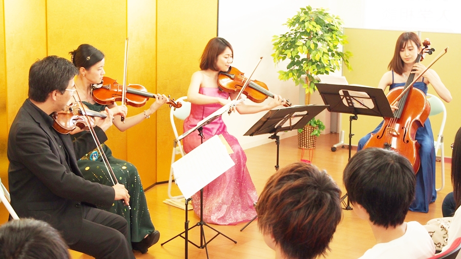 プロ演奏家による弦楽四重奏演奏会｜華やかに創立1周年記念弦楽四重奏コンサートを開催しました