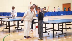 後期の保健体育・体育実技開始「卓球」香芝市総合体育館2023-358