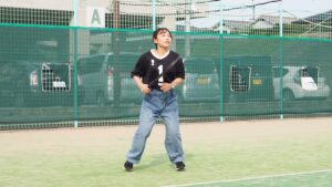 保健体育・体育実技「硬式テニス＆大縄跳び」橿原市曽我川緑地体育館・テニスコート2024-264