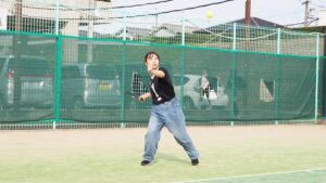 保健体育・体育実技「硬式テニス＆大縄跳び」橿原市曽我川緑地体育館・テニスコート2024-265