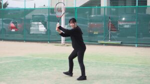 保健体育・体育実技「硬式テニス＆大縄跳び」橿原市曽我川緑地体育館・テニスコート2024-277