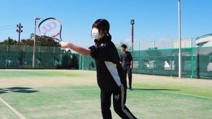 スポーツの秋！保健体育・体育実技「硬式テニス」2021-134