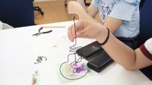 美術・芸術「ワイヤーアート」クラフト作品・アクセサリー・シュールアート2024-102